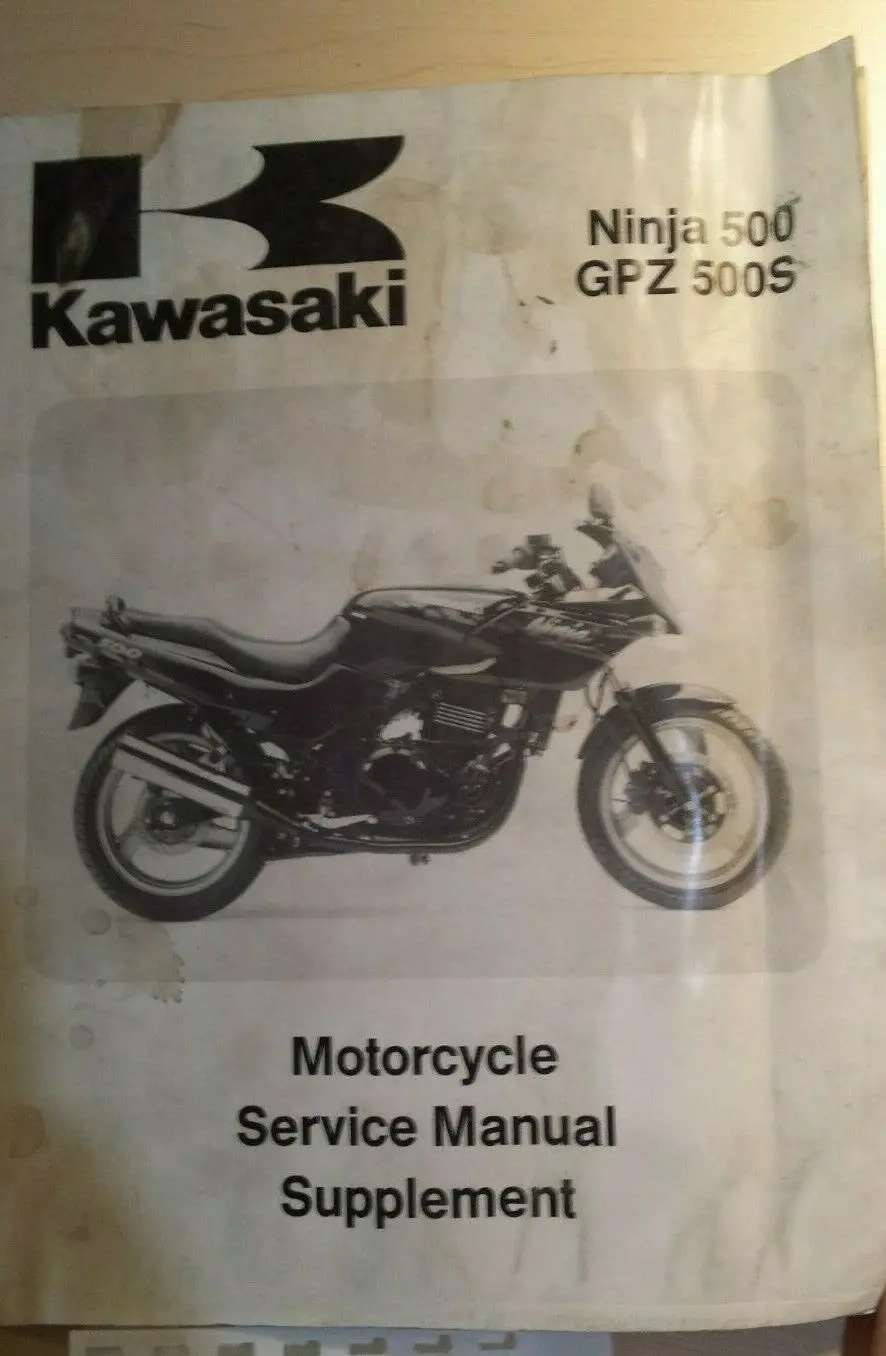 Kawasaki Ninja 500 Gpz500s Service Manual Supplement 1