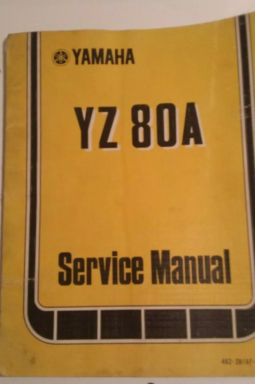 1974 Yz80a Service Manual Oem Yamaha 1