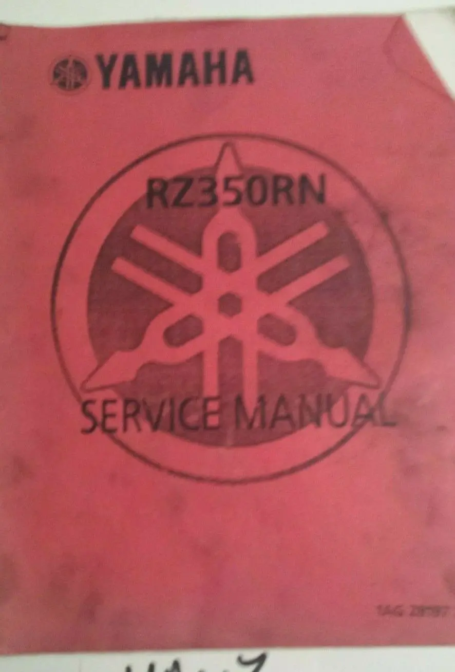 1985 Rz350rn Service Manual Oem Yamaha 1