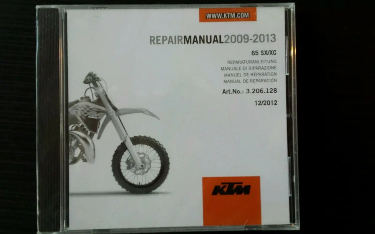 Ktm Repair Manual 65 Sx/Xc 2009-2013 Ktm #3206128 1