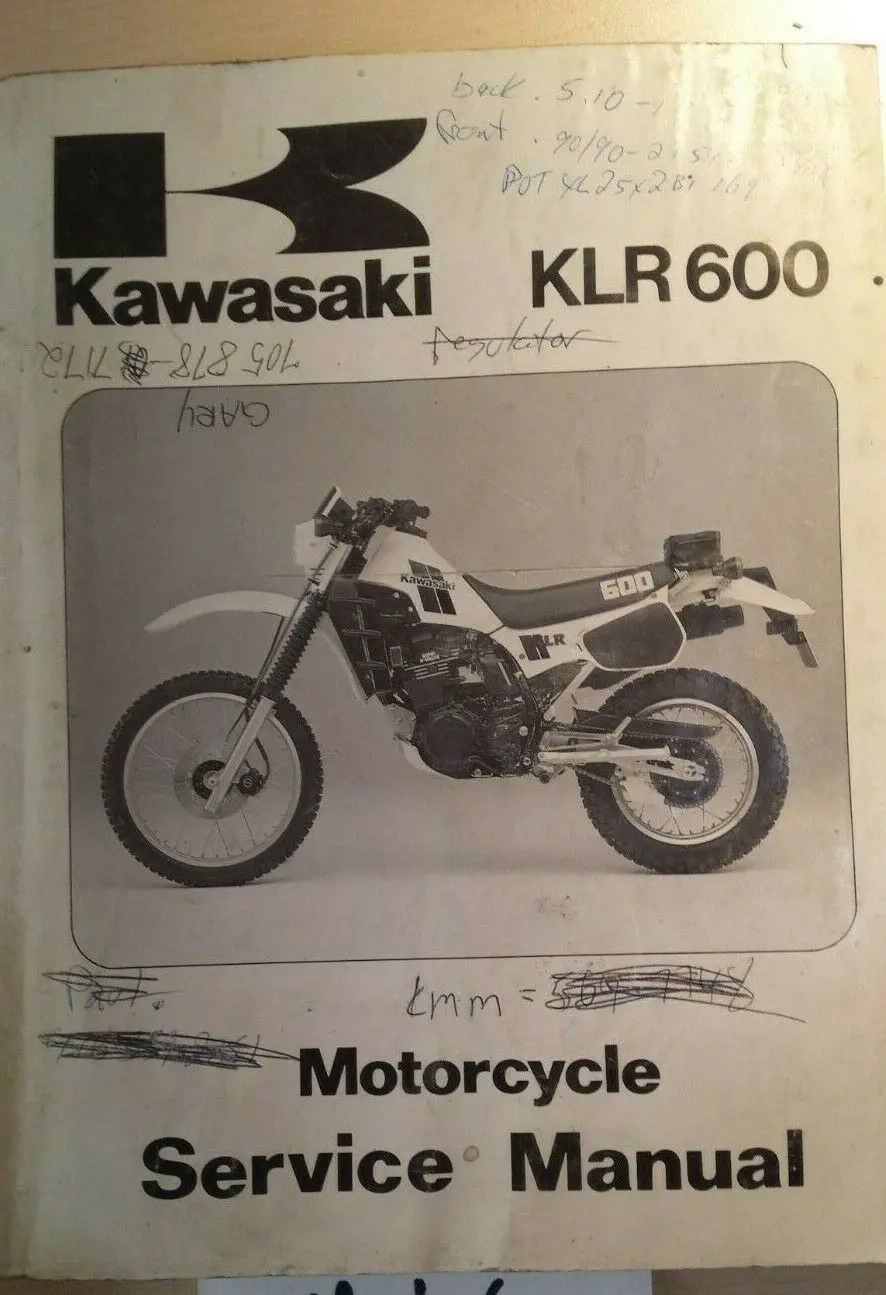 1984 Klr600 Kl600 Kawasaki Manual 1
