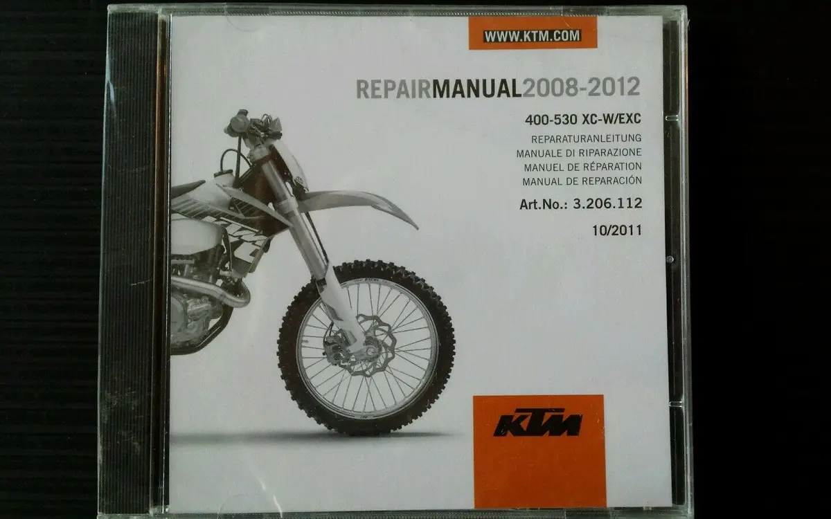 Ktm Repair Manual  400-530 Xc-W / Exc, 2008-2012 #3206112 1