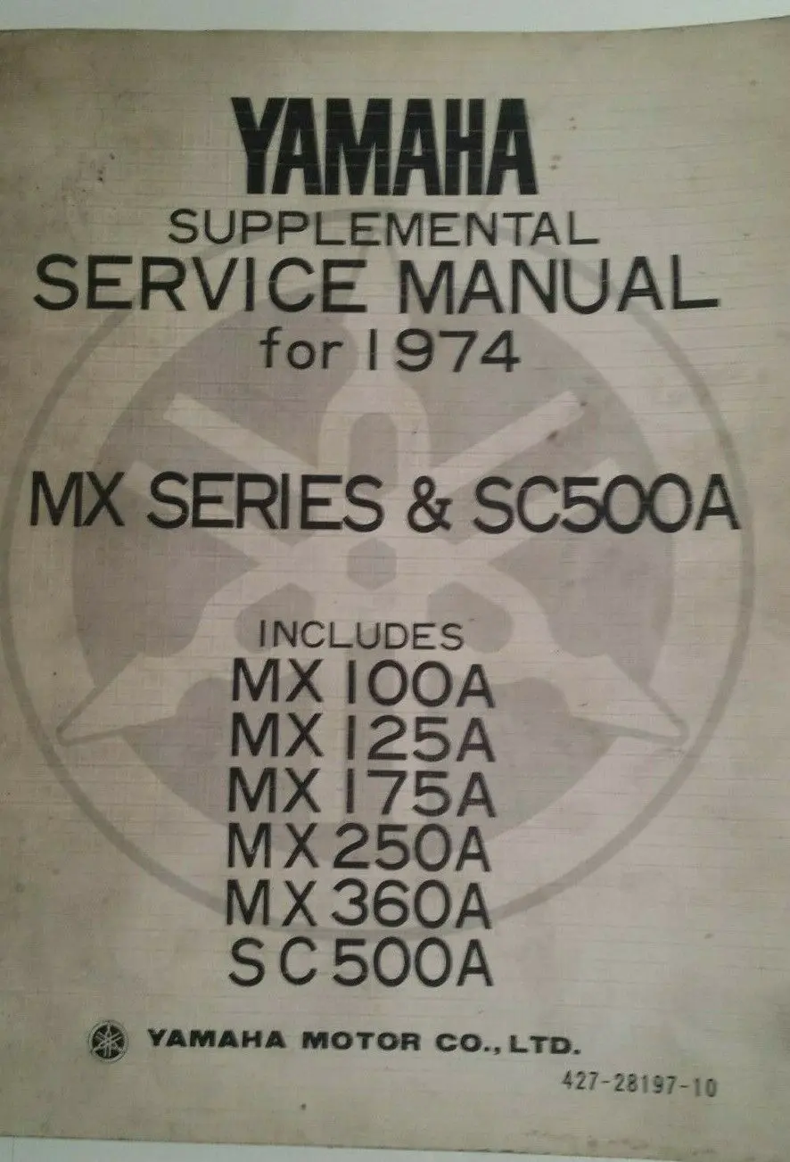 Mx100 Mx125 Mx175 Mx 250 Mx360 Sc500  Supplemental Manual 1
