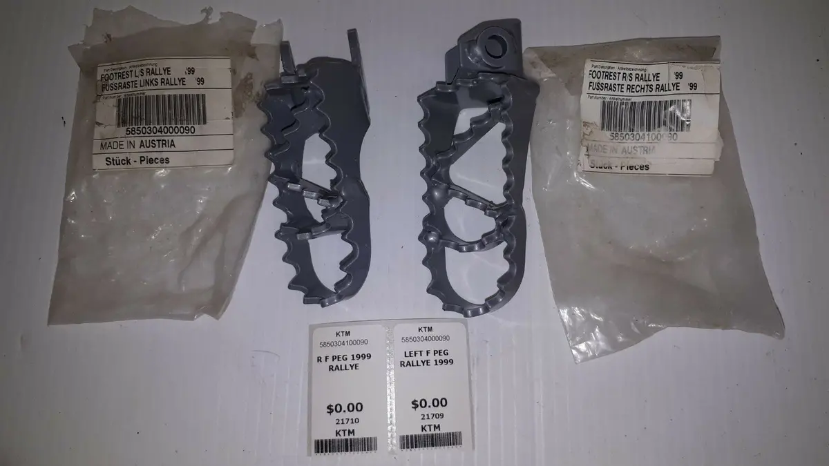 Ktm Rallye Footrests '99 1