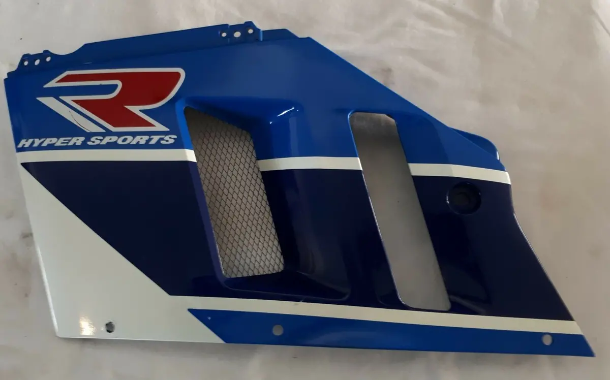 1990 Gsx-R 750 Left Fairing Mid Panel Side Cover, Oem Suzuki 1