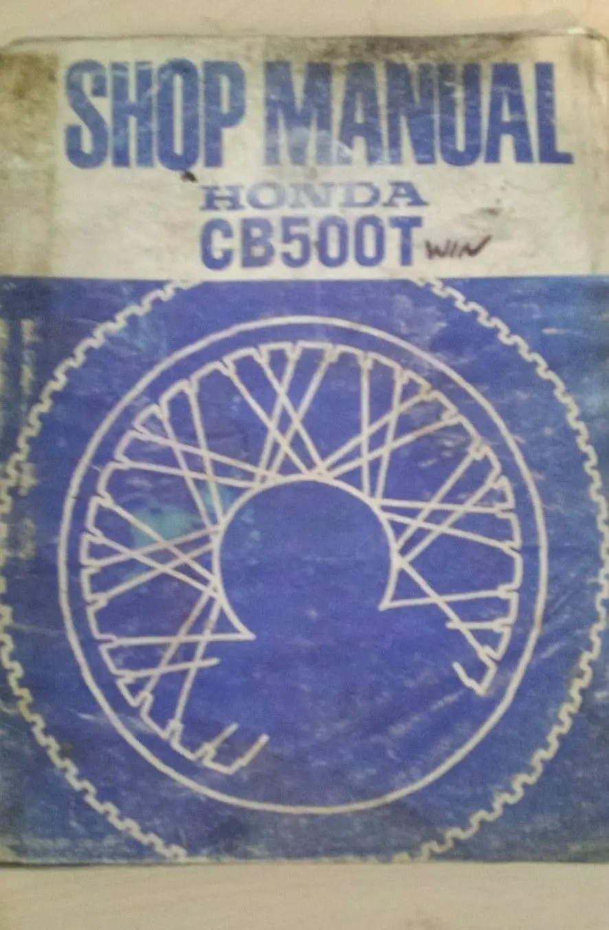 Honda Cb500t Shop Manual 1