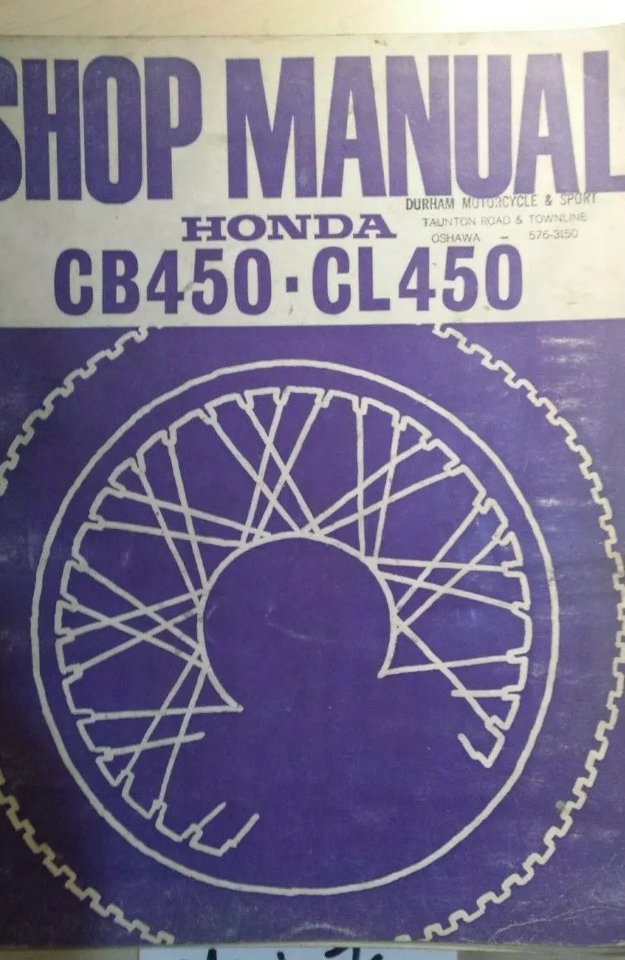 Honda Cb450 Cl450 Shop Manual 1