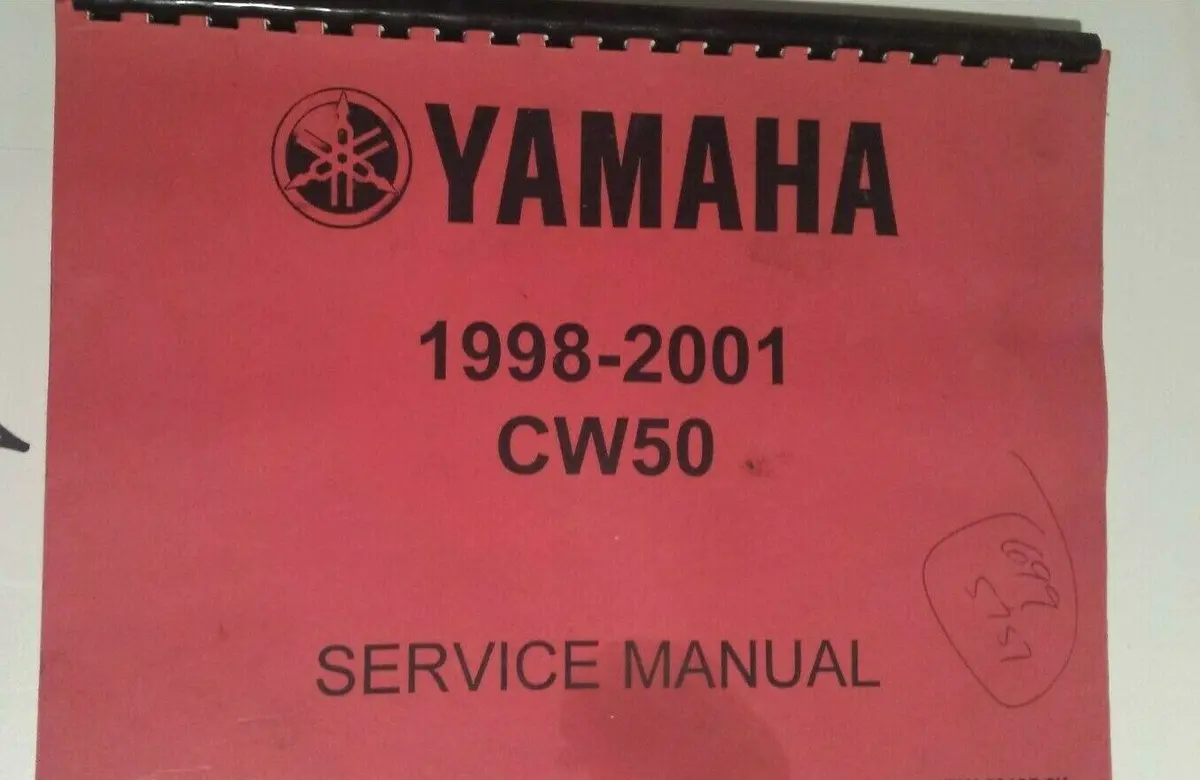 1998-2001 Yamaha Cw 50 Manual 4Rw-28197-2K-00 1