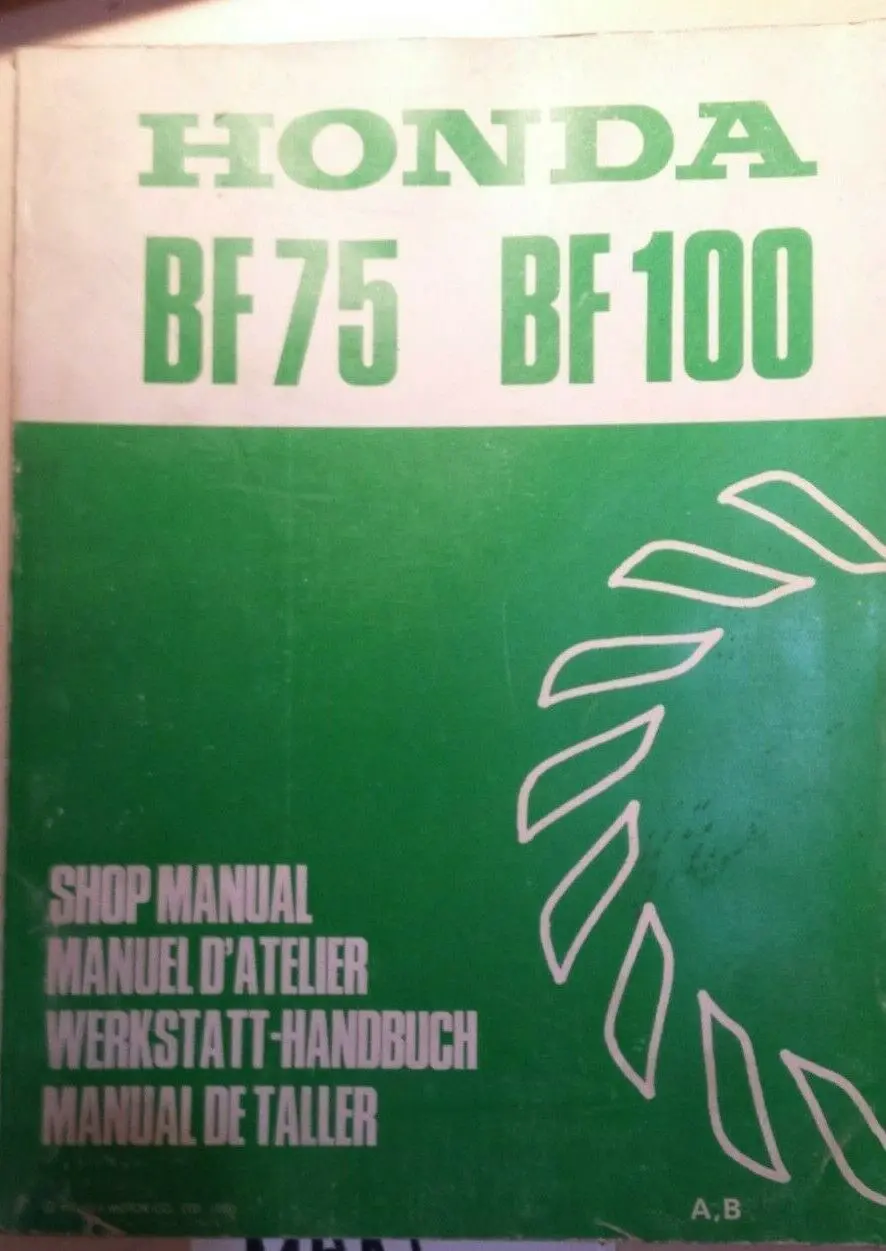 Honda Bf75 Bf100 Outboard Shop Manual 1