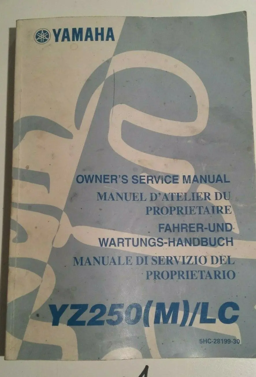 Yamaha Yz 250(M)/Lc Manual 5Hc-28199-30 1