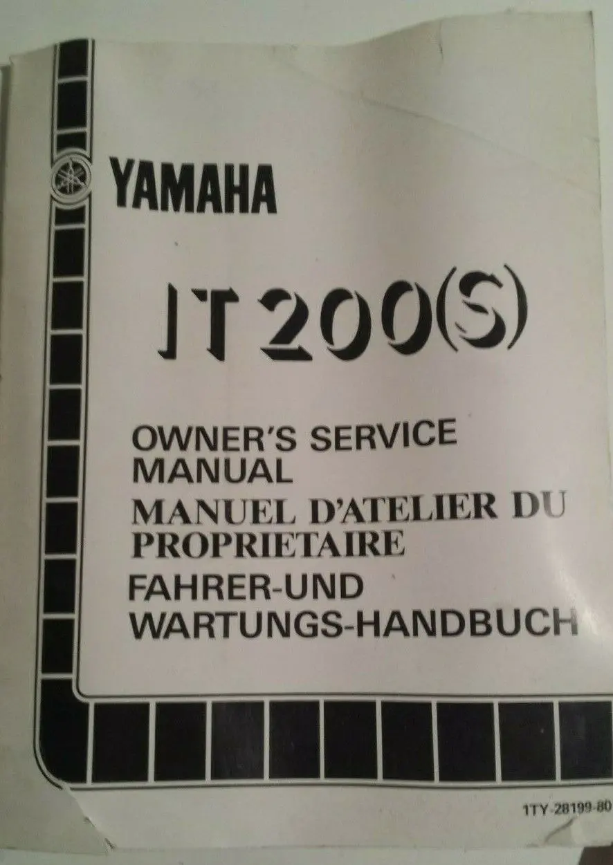 1986 It 200S Service Manual 1