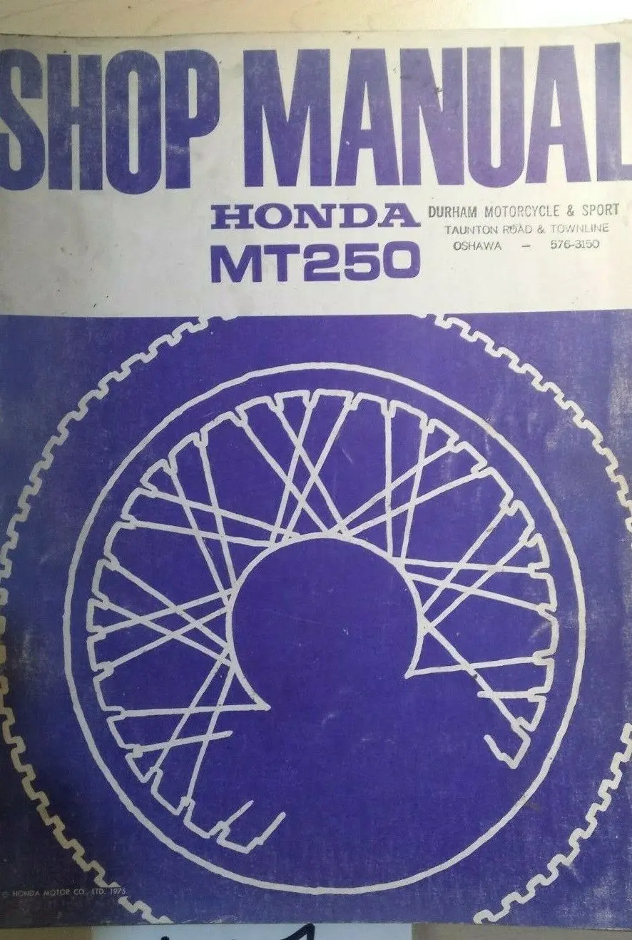 Honda Mt250 Shop Manual 1