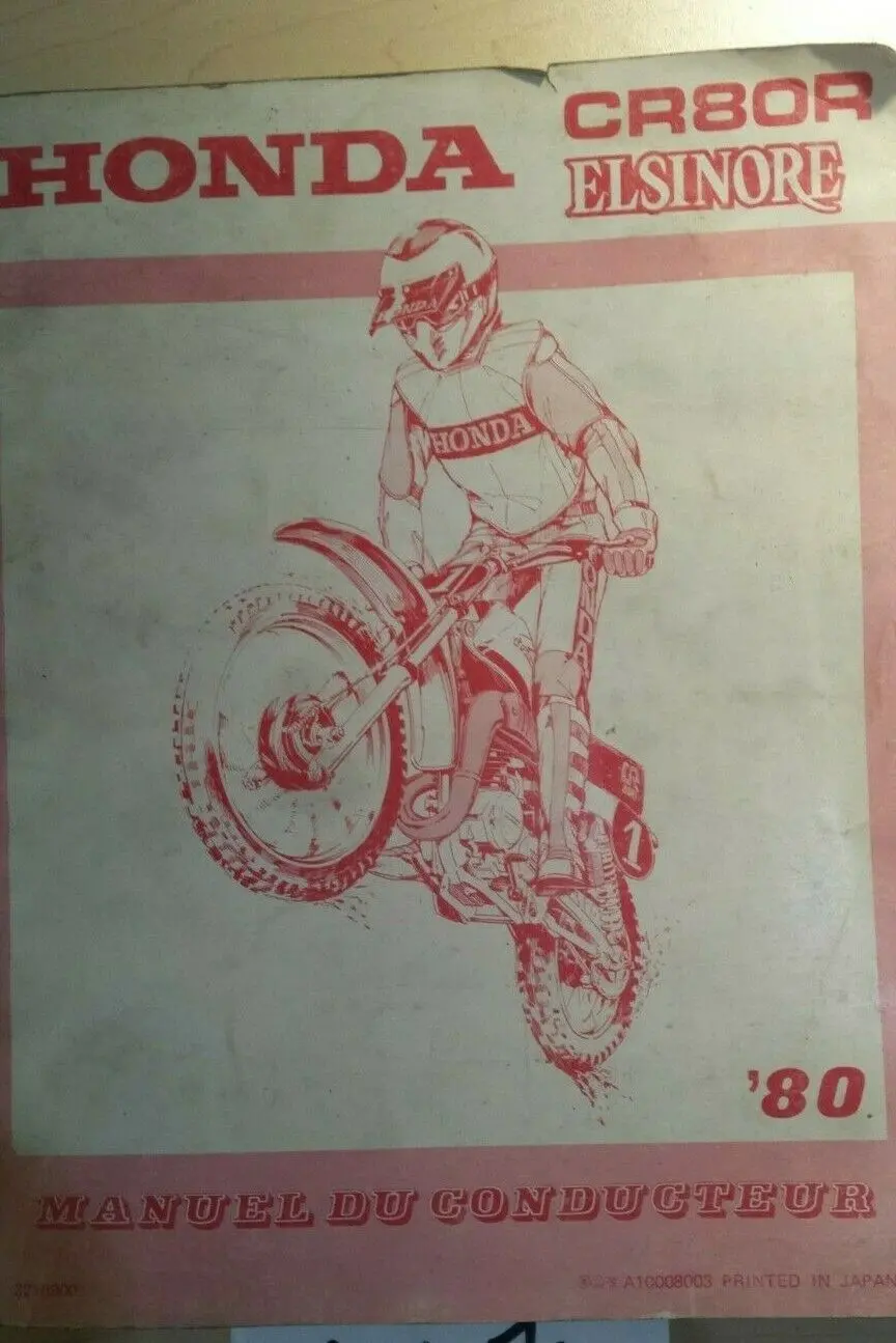 1980 Cr80r Elsinore Shop Manual 1