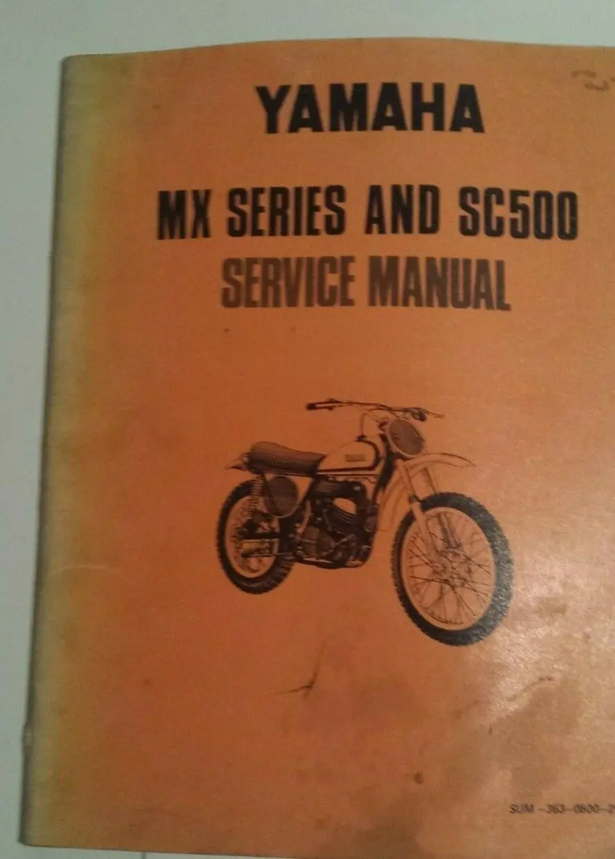 Yamaha Mx And Sc500 Service Manual 1