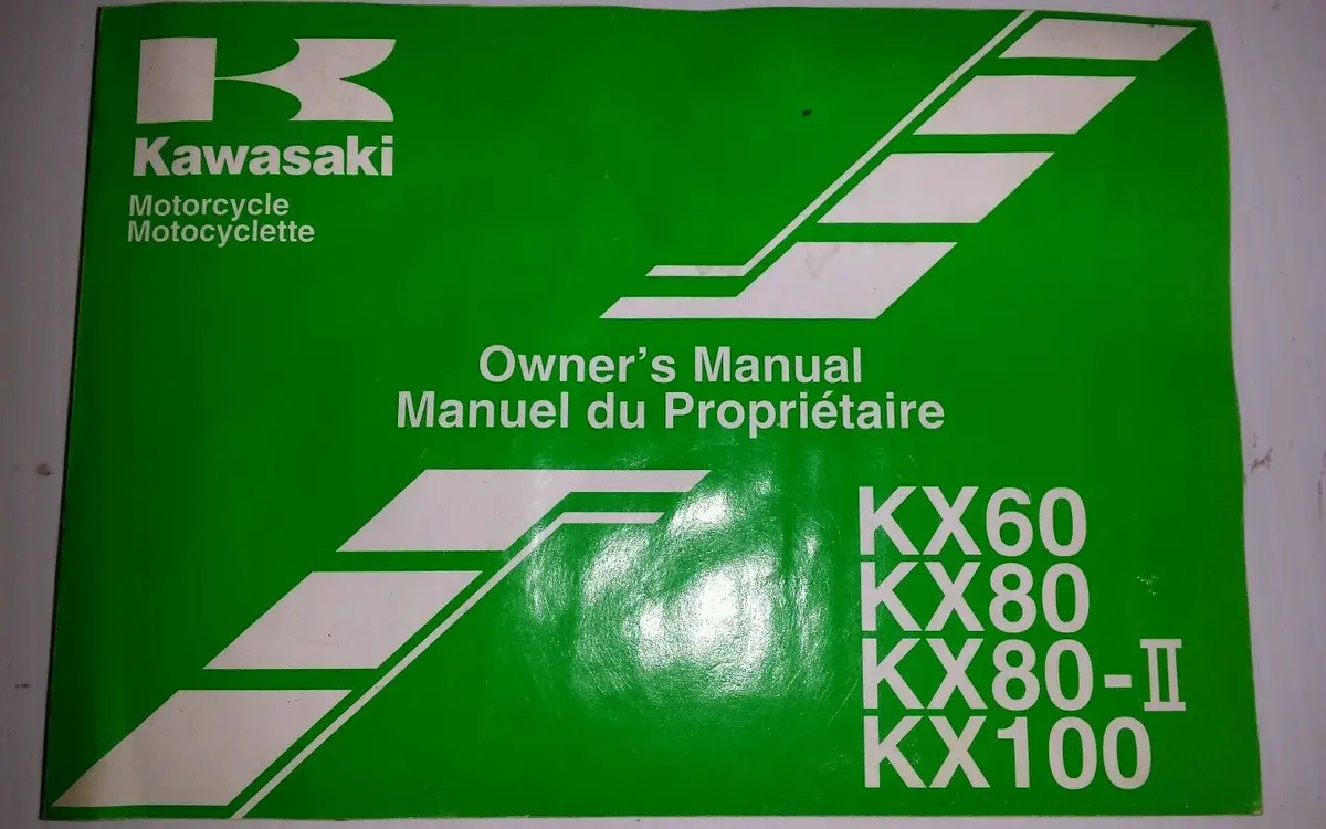 Kawasaki Kx 60,Kx80,Kx100 Owners Manual 1