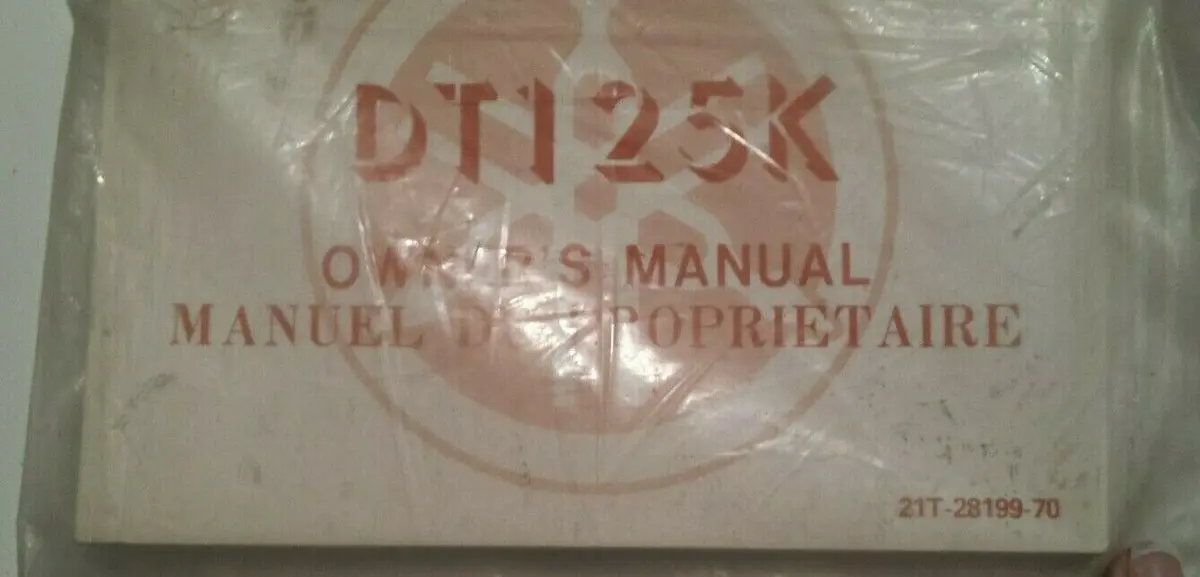 Dt125k Yamaha Owner's Manual 1