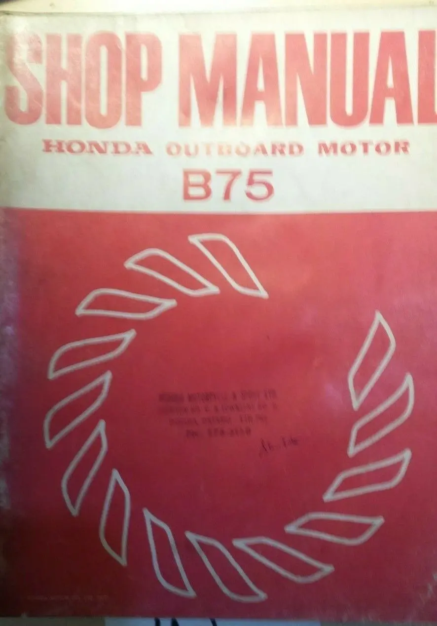 Honda Bf75 Outboard Shop Manual 1