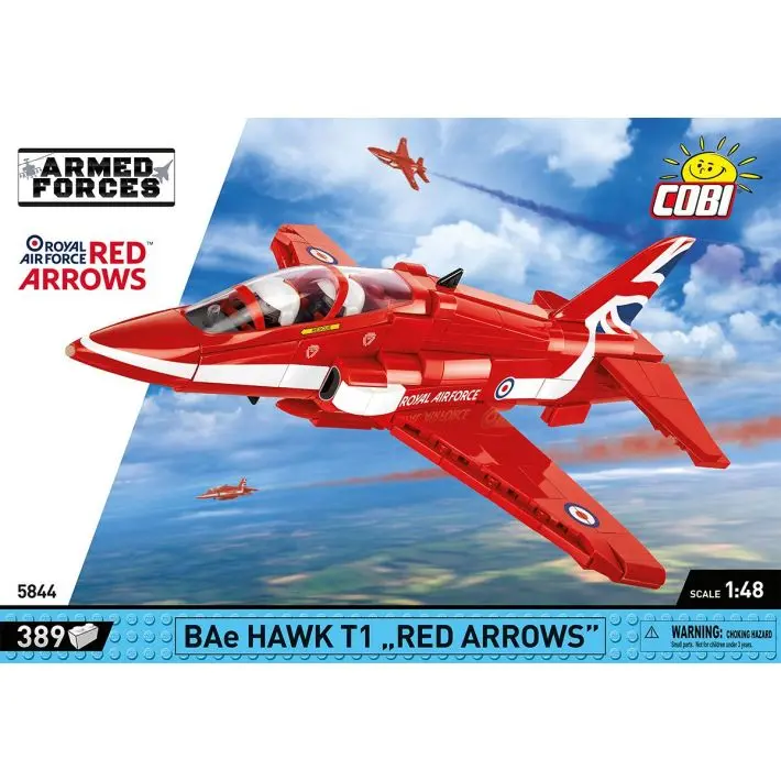 Cobi-5844 Cobi 389 Pcs Armed Forces /5844/ Bae Hawk T1 Red Arrows 1