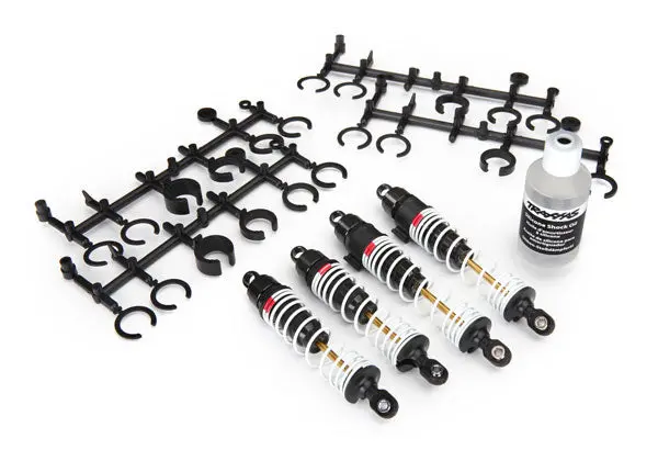 5862  Big Bore Shocks (Hard-Anodized & Ptfe-Coated T6 Aluminum) (Assembled With Tin Shafts And Springs) (Front & Rear) (4) 1