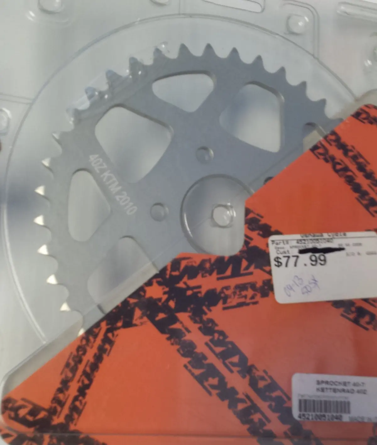 Ktm 50Sx Rear Sprocket 40T 1