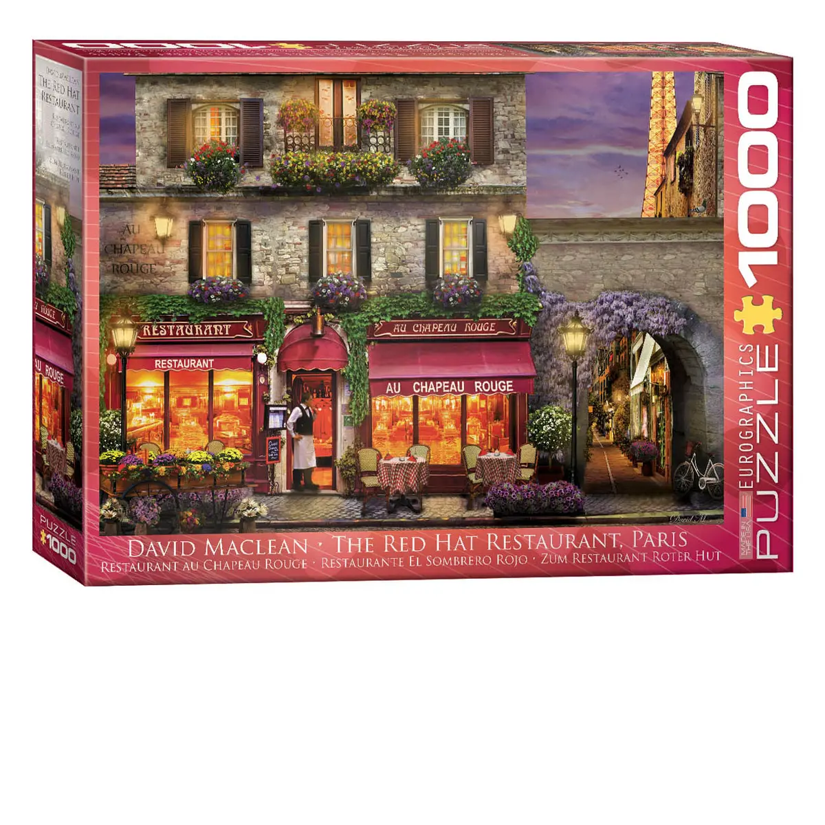 Red Hat Restaurant Paris 1000-Piece Puzzle 1