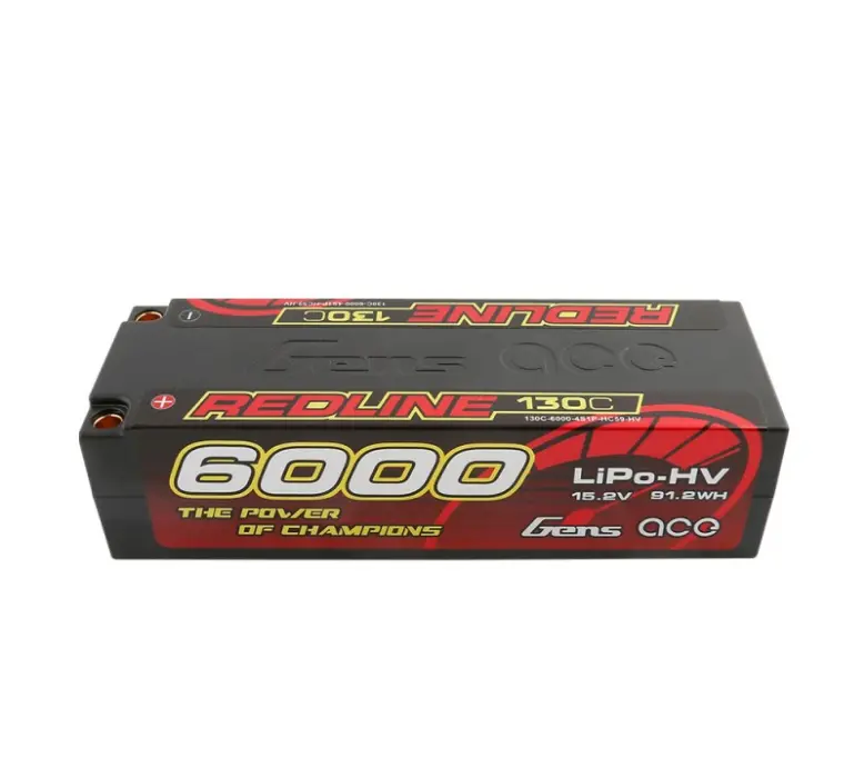 Gea60004s13d5 Gens Ace Redline Series 6000Mah 15.2V 130C 4S1p Hardcase Hv Lipo Battery 1