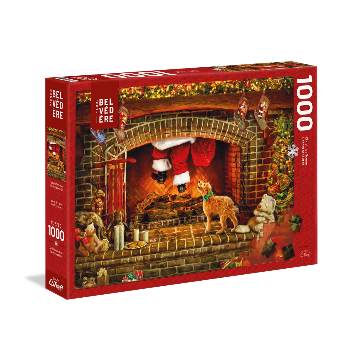Puppy For Christmas 1000-Piece Puzzle 1
