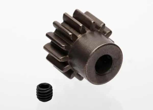 6488X Gear, 14-T Pinion (1.0 Metric Pitch) (Fits 5Mm Shaft)/ Set Screw (Compatible With Steel Spur Gears) 1
