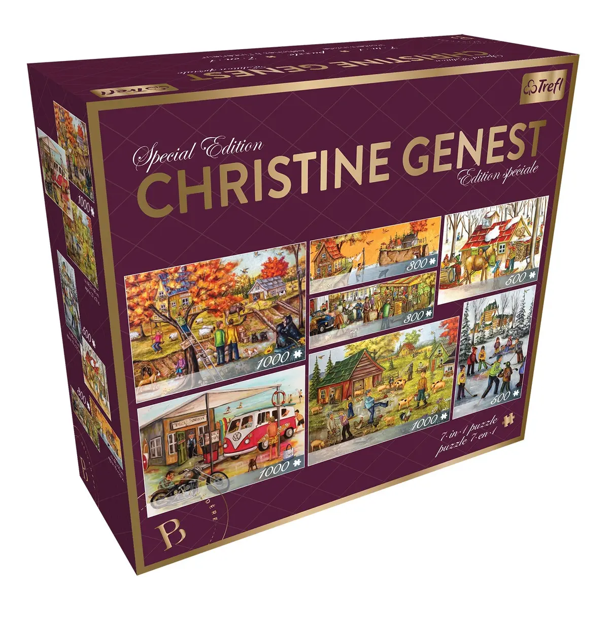 7 In 1 Christine Genest 300-500-1000-Piece Puzzle 1