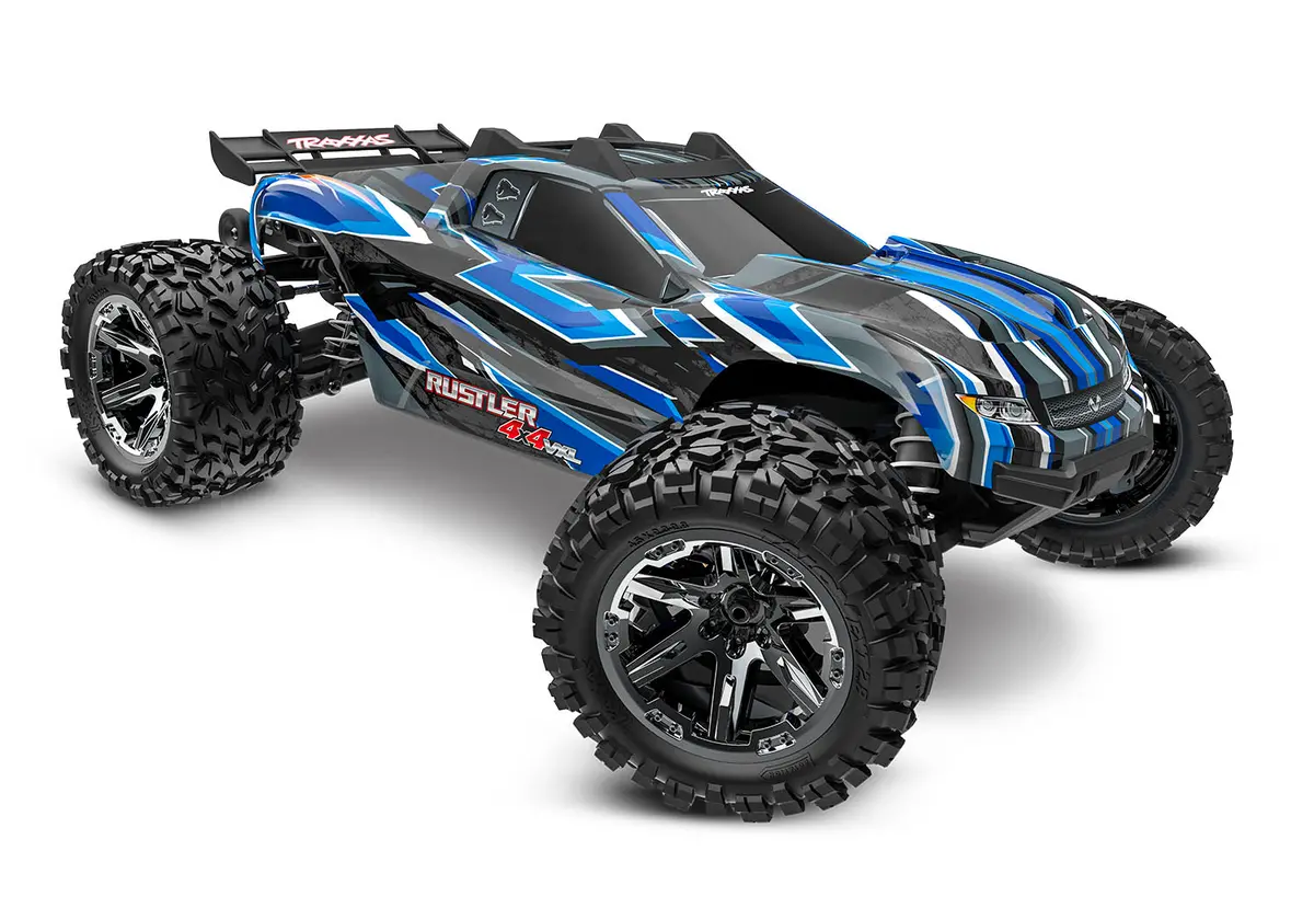 67376-4 Traxxas Rustler Vxl Brushless 4X4 1/10 Stadium Truck - Blue 1