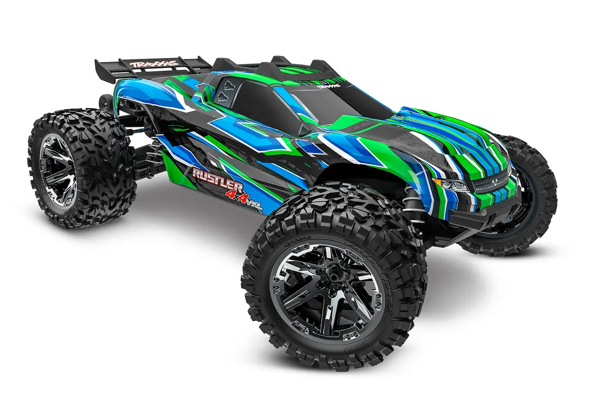 67376-4 Traxxas Rustler Vxl Brushless 4X4 1/10 Stadium Truck - Green 1