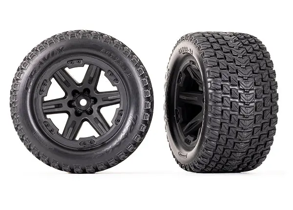 6764 Traxxas Glued (2.8") (Rxt Black Wheels, Gravix Tires) 1