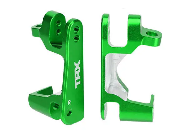 6832G Caster Blocks (C-Hubs), 6061-T6 Aluminum (Green-Anodized), Left & Right 1