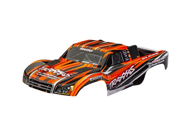 6910-Orng Traxxas Body, Slash, Orange (For Clipless Mounting) 1