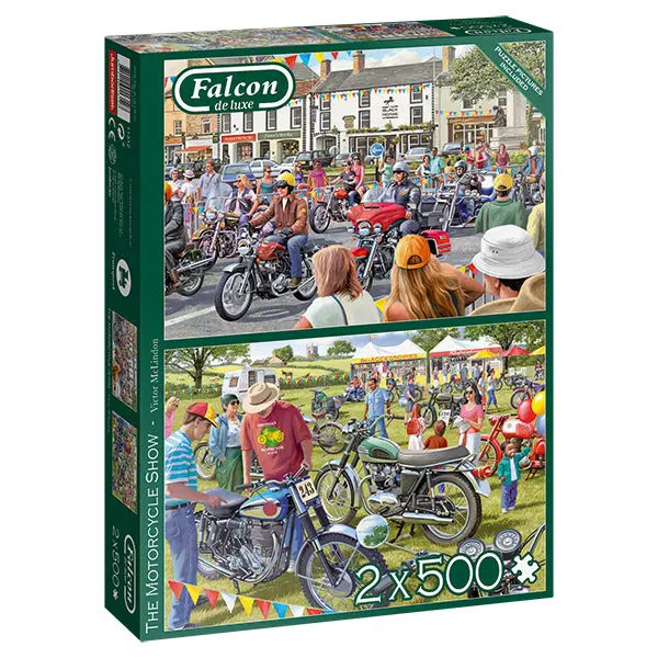 The Motorcycle Show 2 X 500-Piece Puzzle 1