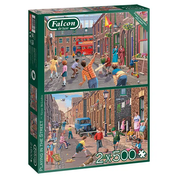 Playing In The Streets 2 X 500-Piece Puzzle 1