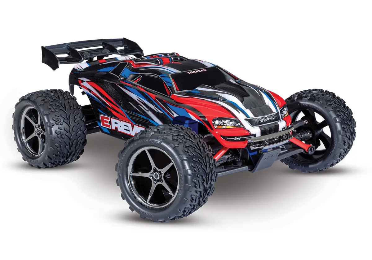 71054-8Red Traxxas E-Revo 1/16 4X4 Monster Truck Rtr - Red 1