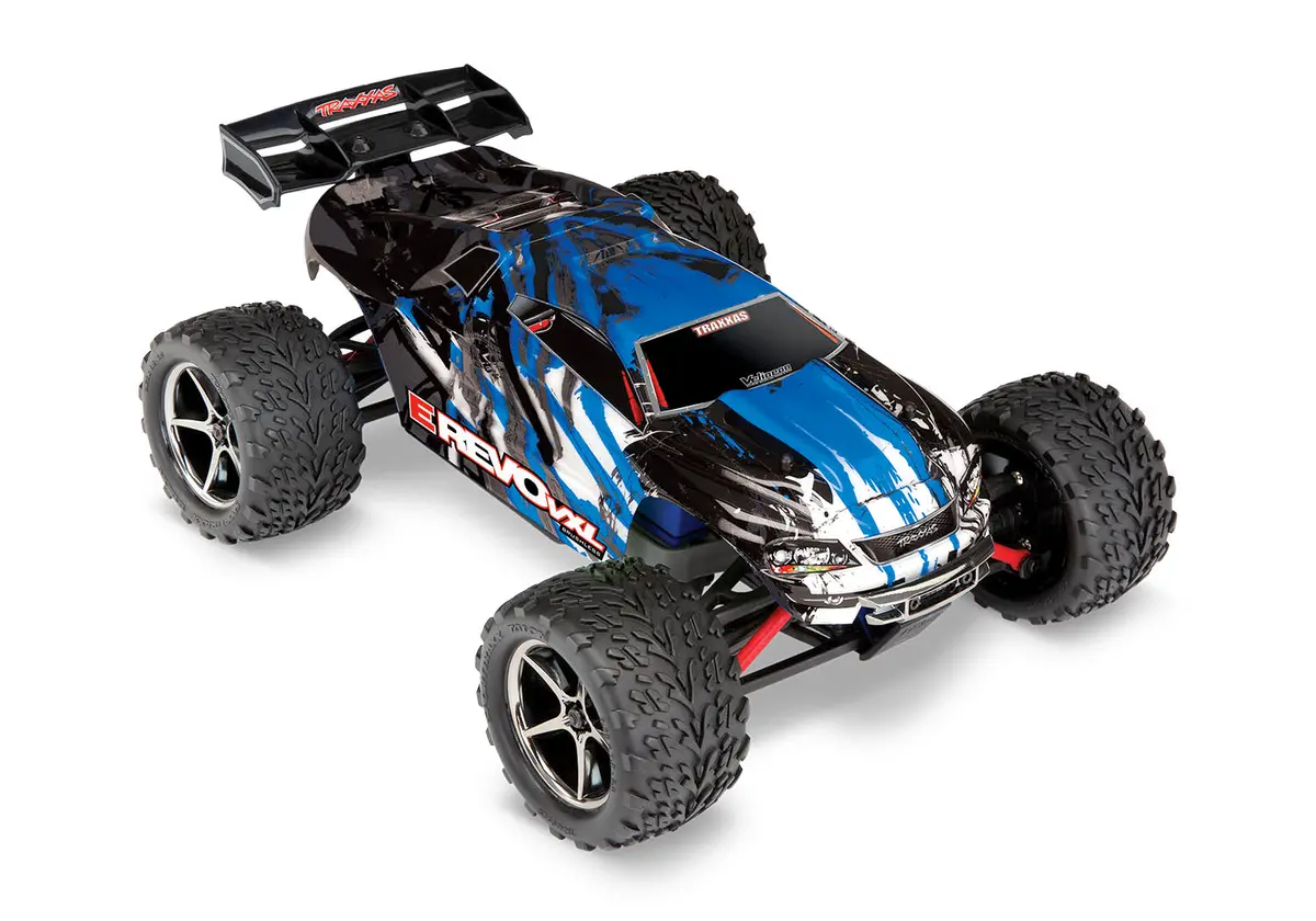 71076-8Bluex Traxxas E-Revo Vxl 1/16 4Wd Monster Truck Rtr - Blue 1