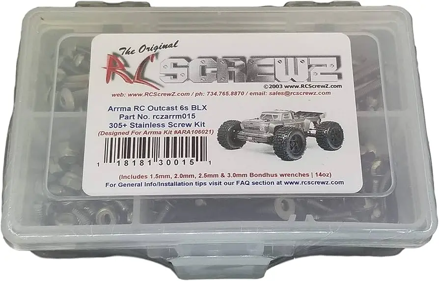 Arrm015 – Arrma Rc Outcast 6S Blx (#Ara106021) Stainless Screw Kit 1