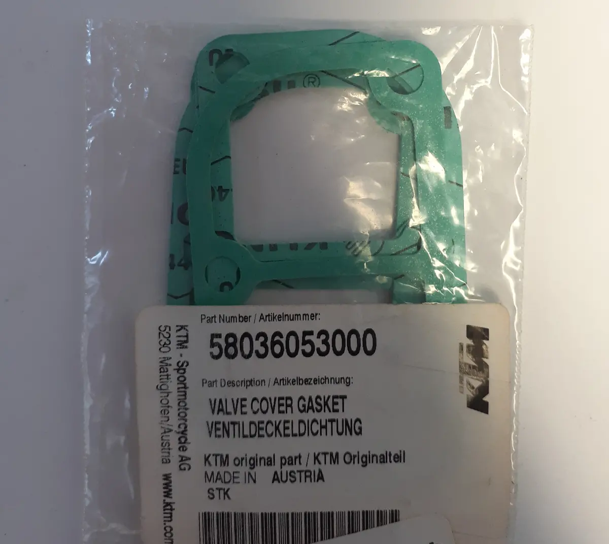 Ktm Valve Cover Gasket 1