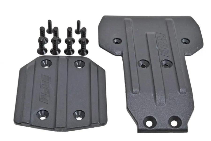 73182 Front & Rear Skid Plates For The Losi Tenacity 1