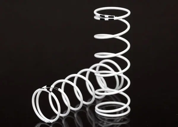 7446  Spring, Shock, White (Gtr Xx-Long) (0.874 Rate Black) (1 Pair) 1