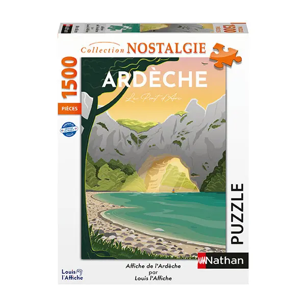 Affiche De L'ardèche 1500-Piece Puzzle 1