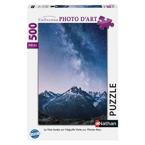 Voie Lactee Sur L'aiguille Verte 500-Piece Puzzle 1