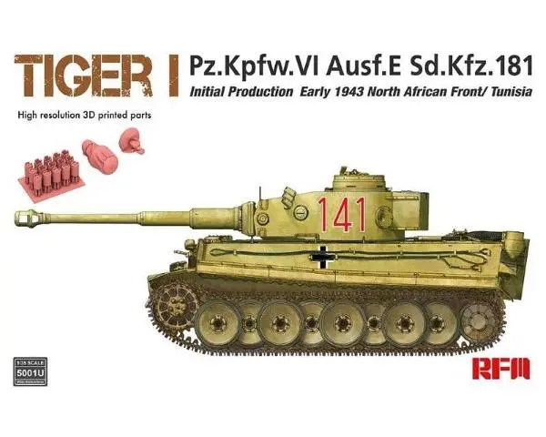 Rfm Rm-5001U Tiger I Initial Prod. 1943 Without Interior (1/35 1