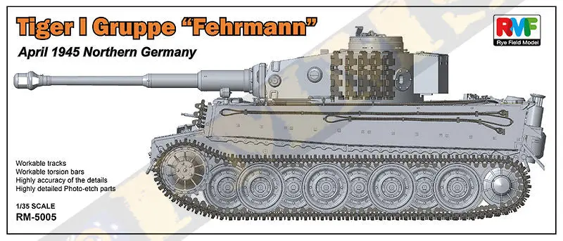 Rfm Rm-5005 Tiger I Gruppe Fehrmann - Apr. 1945 North Germany (1/35) 1