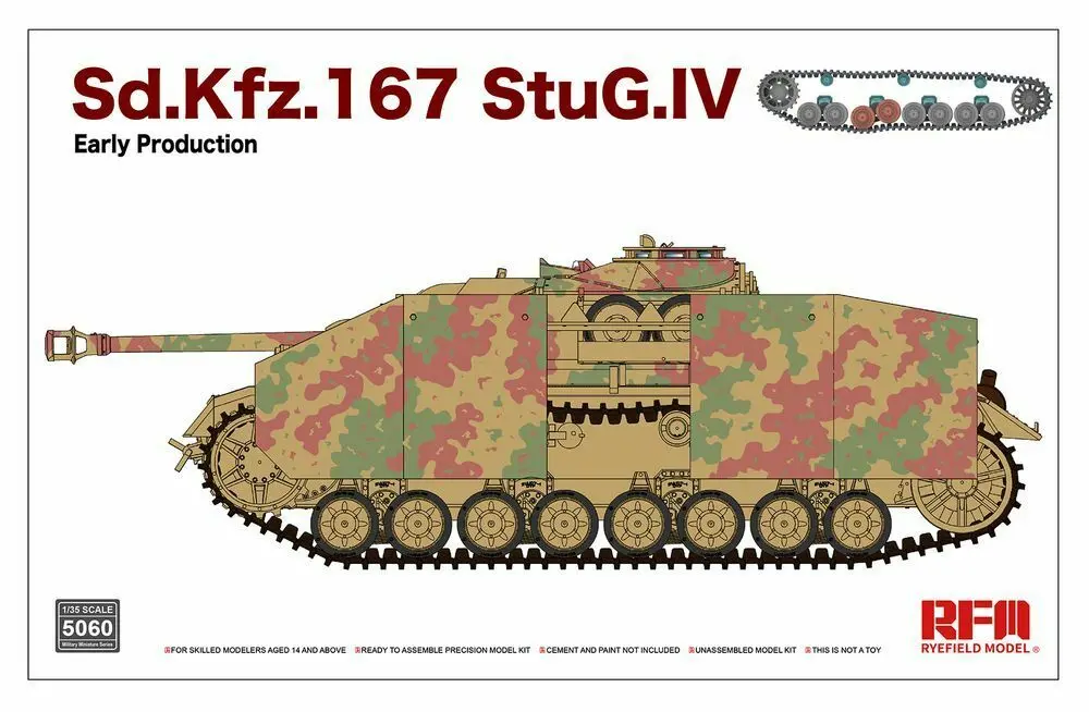 Rfm Rm-5060 Sd.Kfz.167 Stug.Iv Early Prod. W/Workable Links (1/35) 1