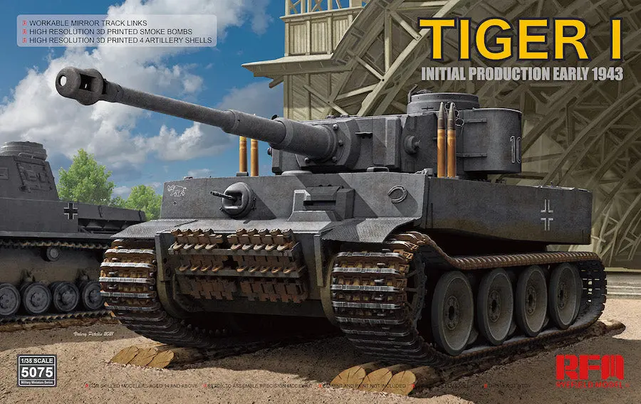 Rfm Rm-5075 Tiger I 100# Initial Prod. Early 1943 (1/35) 1