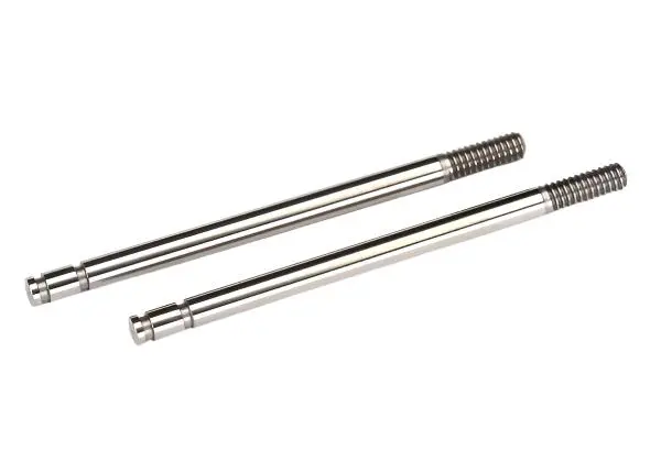 7663 Shock Shafts, Steel, Chrome Finish (2) 1