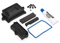 7724 Traxxas Box, Receiver (Sealed)/ Wire Cover/ Foam Pads/ Silicone 1